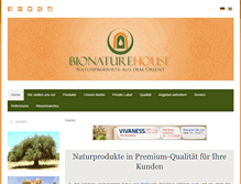 Tablet Screenshot of bionaturehouse.com